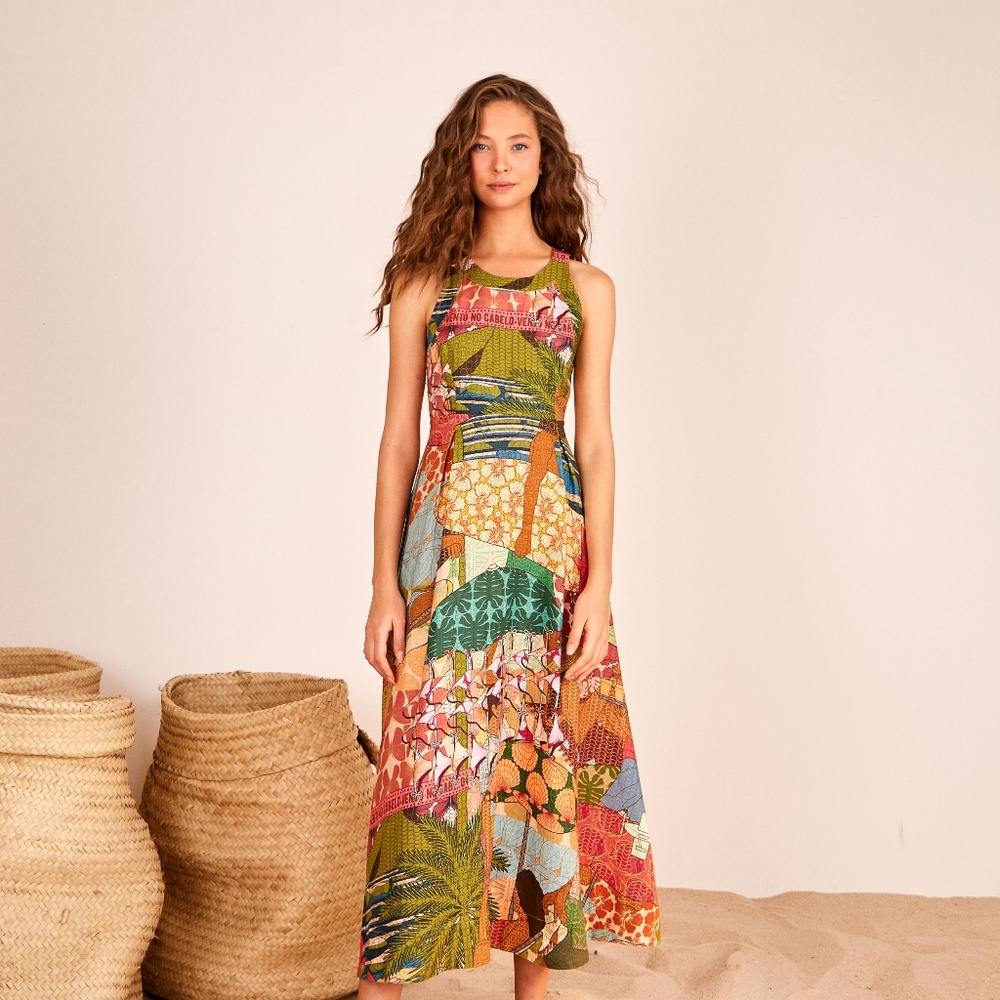 FarmRio BEACH DESIRE MAXI DRESS